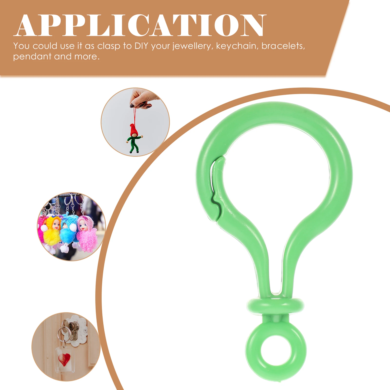 

50pcs Keychain Hooks Clips For Crafts Lobster Clasp Plastic Keychains Jewelry Making Backpack Lanyard Clip Accessories