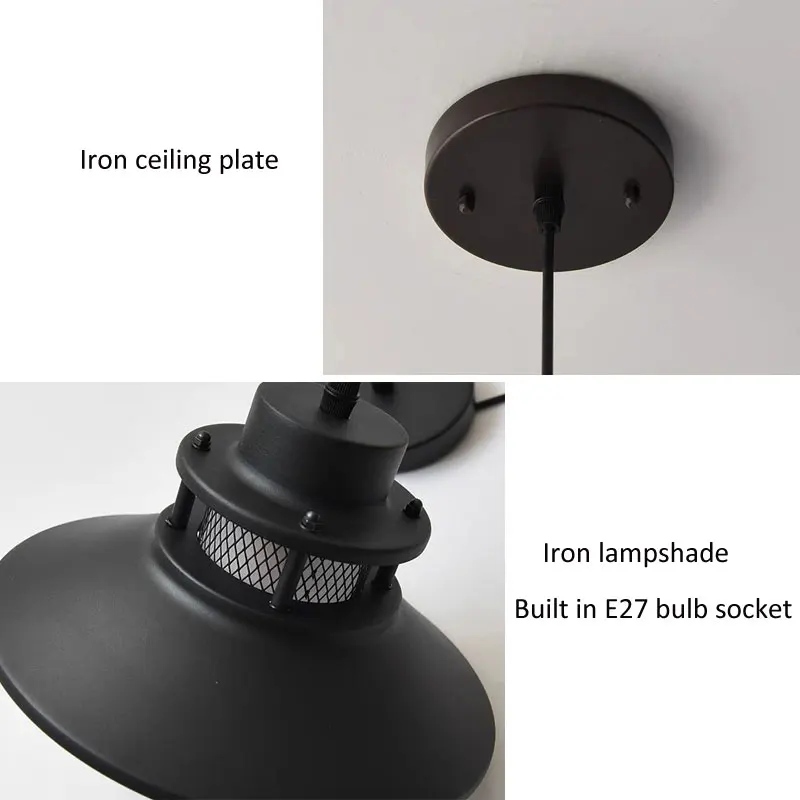 Lampu Gantung Luar Ruangan Tahan Air Minimalis Amerika untuk Taman, Koridor, Balkon, Halaman, Lampu Gantung Dalam Ruangan untuk Vila, Kamar Tidur