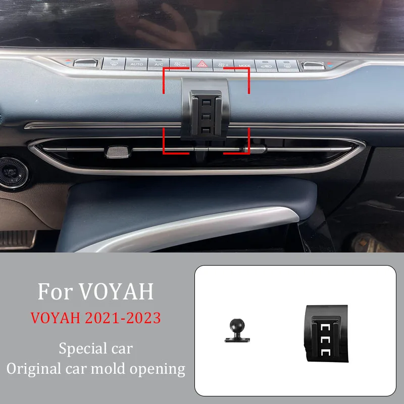 Car Phone Holder For VOYAH VOYAH  2021-2023  Wireless Charger Automatic Clamping  360° Rotating Navigation Bracket