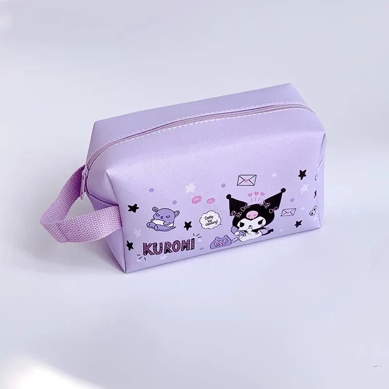 Imagem -06 - Disney Stitch Pencil Case Kawaii Sanrio Bolsa Cosmético Portátil Papelaria Bolsa Presente para Escritório e Material Escolar Peças Lote