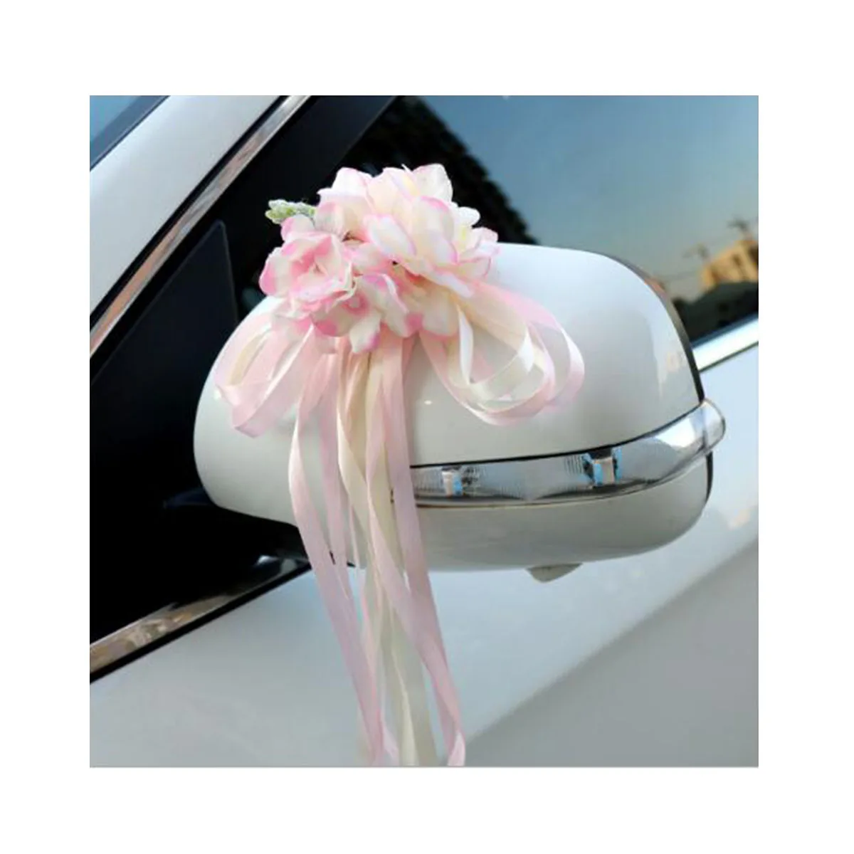 

Pink Artificial Silk Flowers Wedding Car Decoration Embellishment Party Church Office Room Altar Reception Bows Door