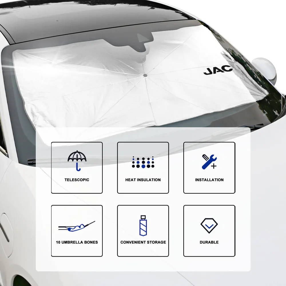 Car Windshield Sunshade Parasol Cover For JAC Refine J3 J2 S5 A5 J5 J6 J4 Vapour S2 T8 Auto Interior Anti-UV Protect Accessories