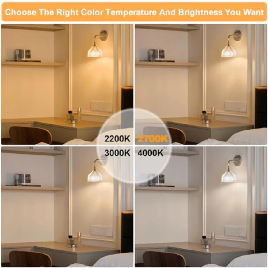 E26 LED Bulb 6W Equivalent 60 watt, Vintage Edison Bulbs, Warm White 2700K Amber E26 Edison Bulb dimmable, Tubular T14 T45 LED - view 5