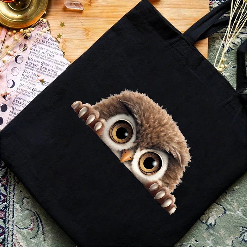 3D Animal Print Women's Handbag Cartoon Tiger Fox Owl Giraffe Shopper Shopping Bag Funny Cute Hedgehog Bear Fashion Shoulder Bag