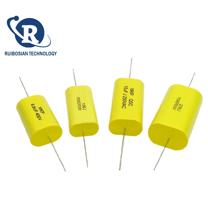 1PCS MKP Huang Bian Axial 250v 1/2.2/3/4/4.7/5.6/8.2//10/15/47UF Infinite Capacitor