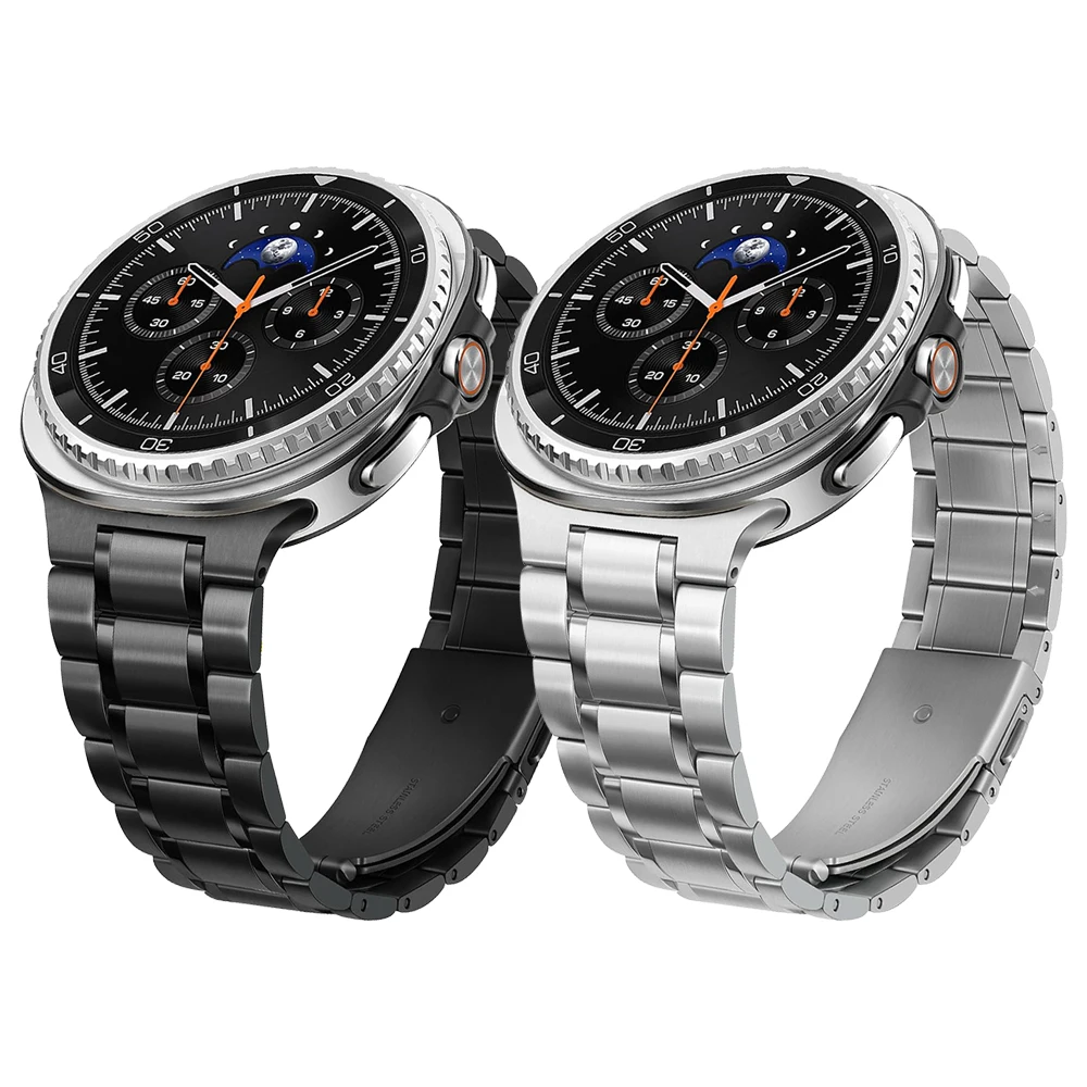 

No Gaps Stainless Steel Band For Samsung Galaxy Watch 8 44mm 40mm / Watch8 Classic 46mm Metal Strap Bracelet