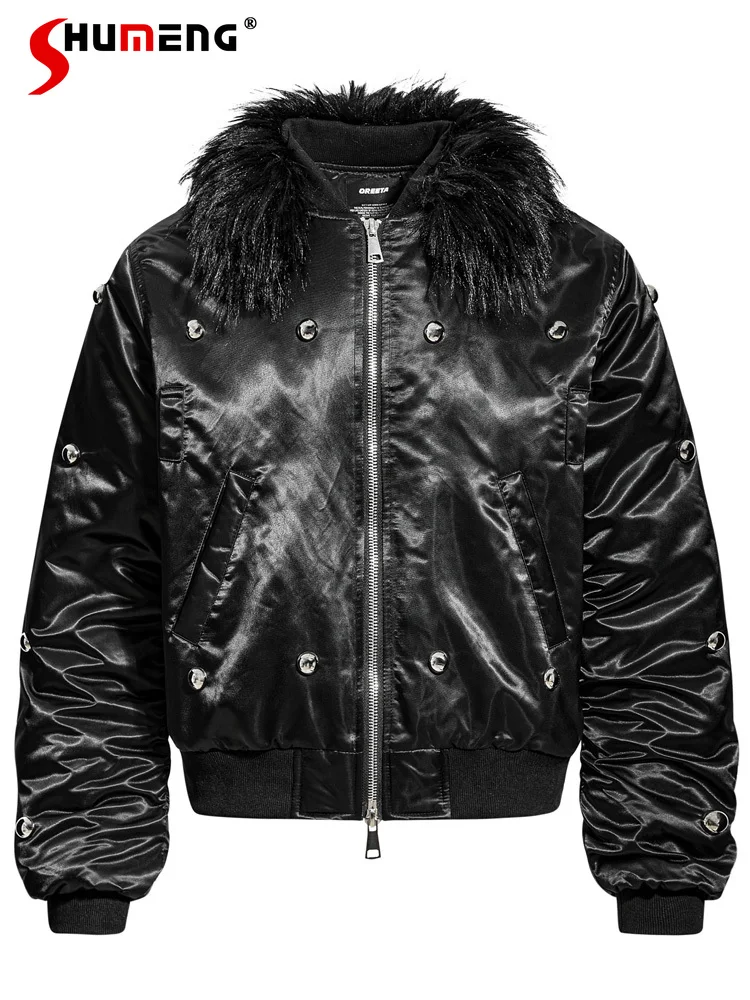 Trendy Chic Jacket Coats Men Women 2025 Winter New Stylish Padded Thickened Hooded Parkas Warm Long Sleeve Zipper Handsome Coats