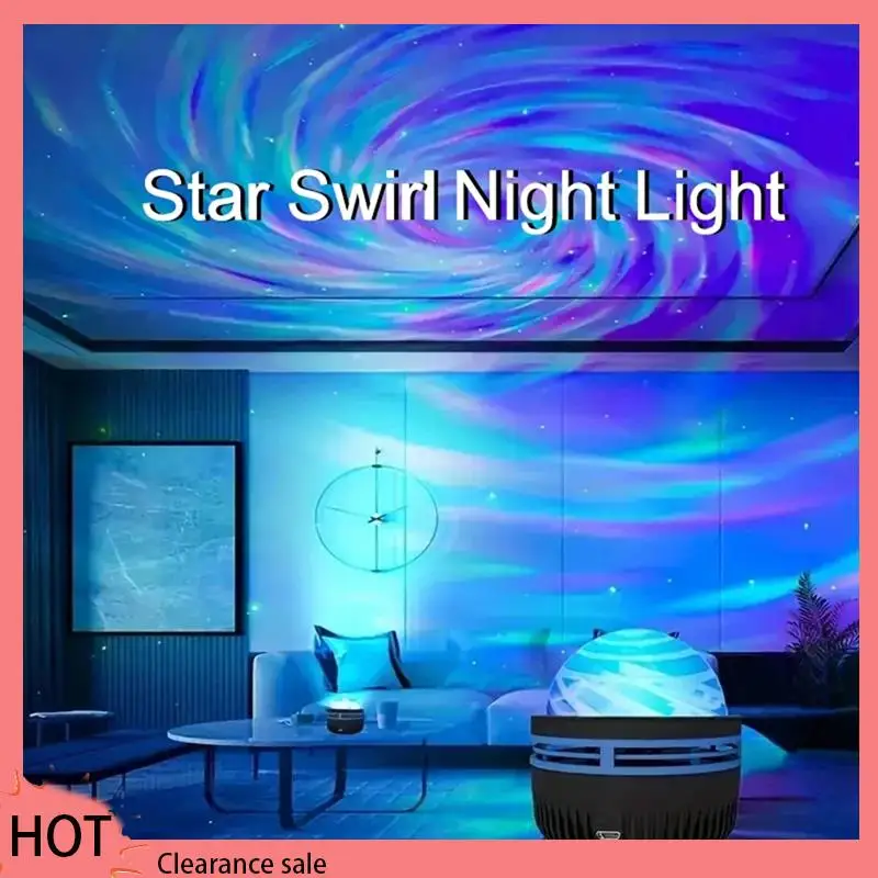 A88Z Northern Lights Night Light LED Projection Lamp Remote Control USB Chargeable Colorful Atmosphere Light Decoration