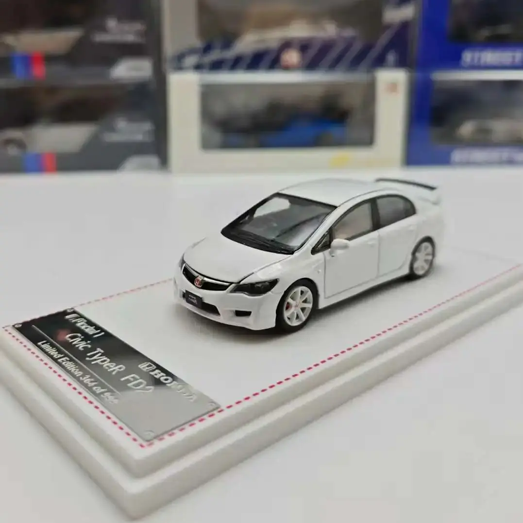 Model satu 1: 64 Model Mobil Alloy Tipe-R FD2 Putih
