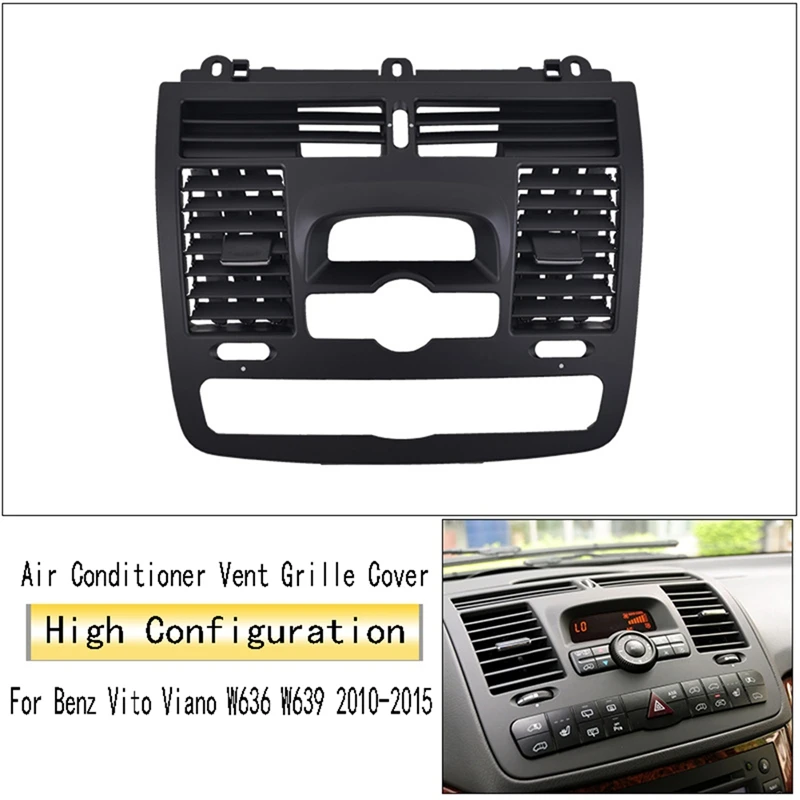 

Car Dashboard Central Air Conditioner Vent Grille Cover Interior Parts For Benz Vito Viano W636 W639 2010-2015