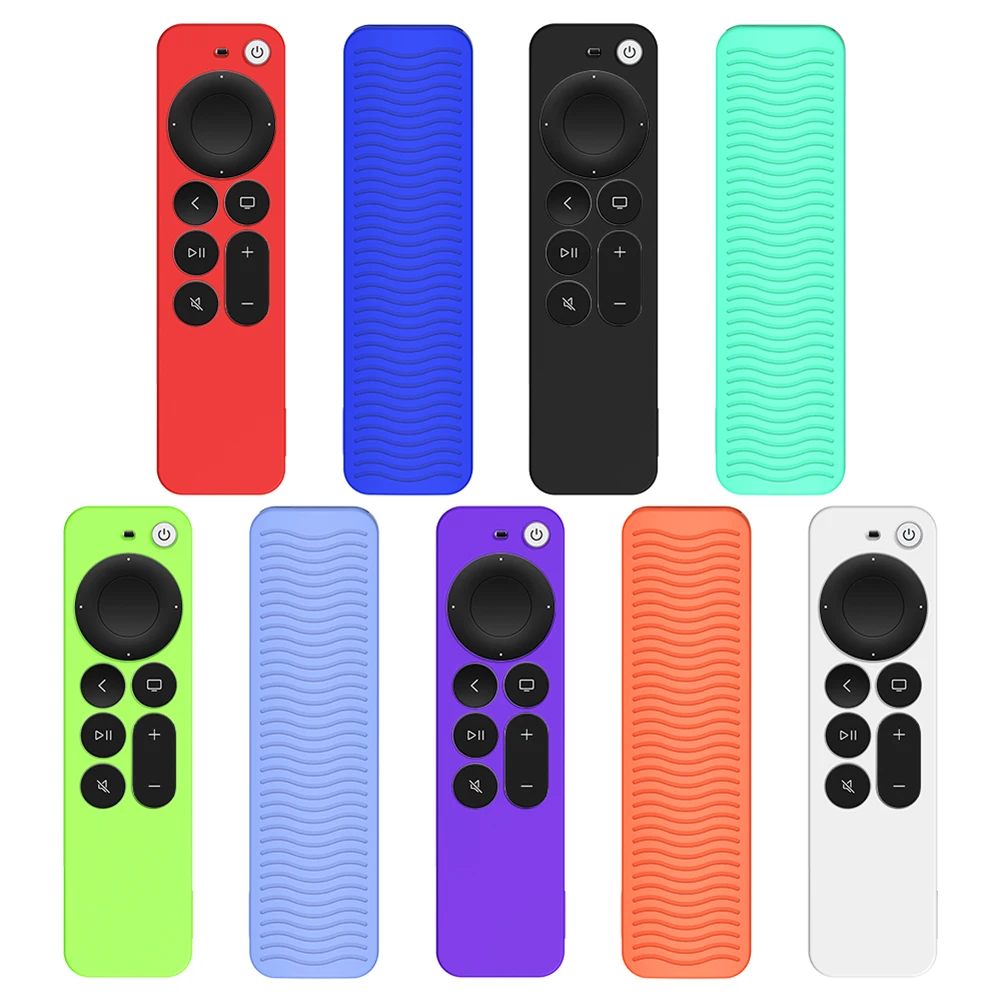 Silicone Dustproof Remote Control Cover Silicone Smart Remote Control Replacement for Apple TV 4K Shock-Resistant Case Bag