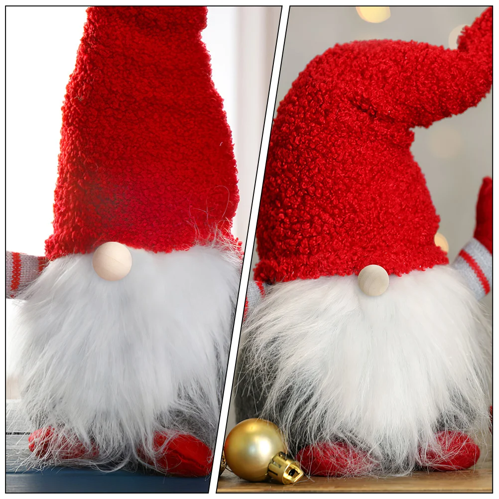 

24Sets Gnome Beard Faux Fabric Wood Balls for Crafting DIY Decorations Gnome Making Kit DIY Fake Beards Fur for Crafts