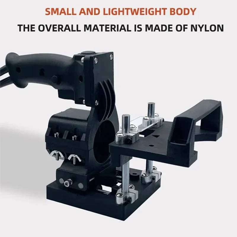 2 in 1 Mini Grooving Machine Rack Woodworking Slot Locator Punch Holder Portable Trimmer Milling Machine Positioning Racks