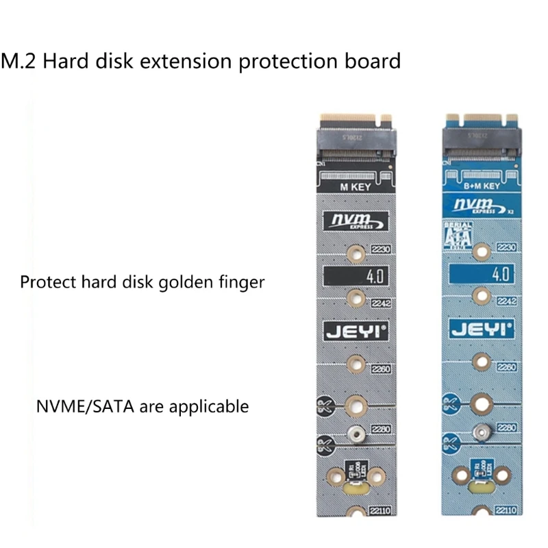 M.2 NVME EXTENDED การ์ดป้องกัน SSD M.2 แผ่นป้องกันสำหรับ 2280 ถึง 22110 SSD DIY Power-off ป้องกันอะแดปเตอร์การ์ด