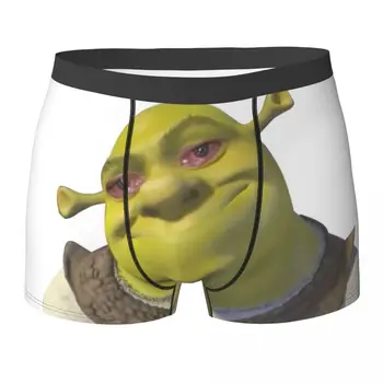 Boxer Underpants Shorts Shrek Crying Meme Panties Men's Soft Underwear for Homme Man Boyfriend Gift