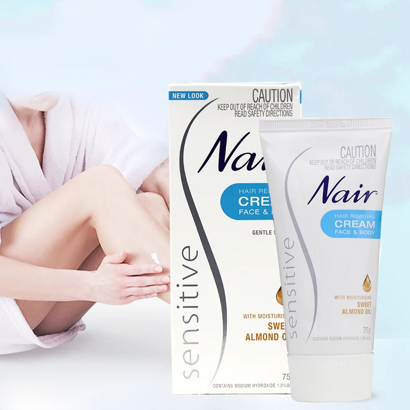 Crema de depilación sensible Nair de Australia, elimina suave y rápidamente el vello alrededor de las áreas sensibles, crema para el tratamiento de depilación