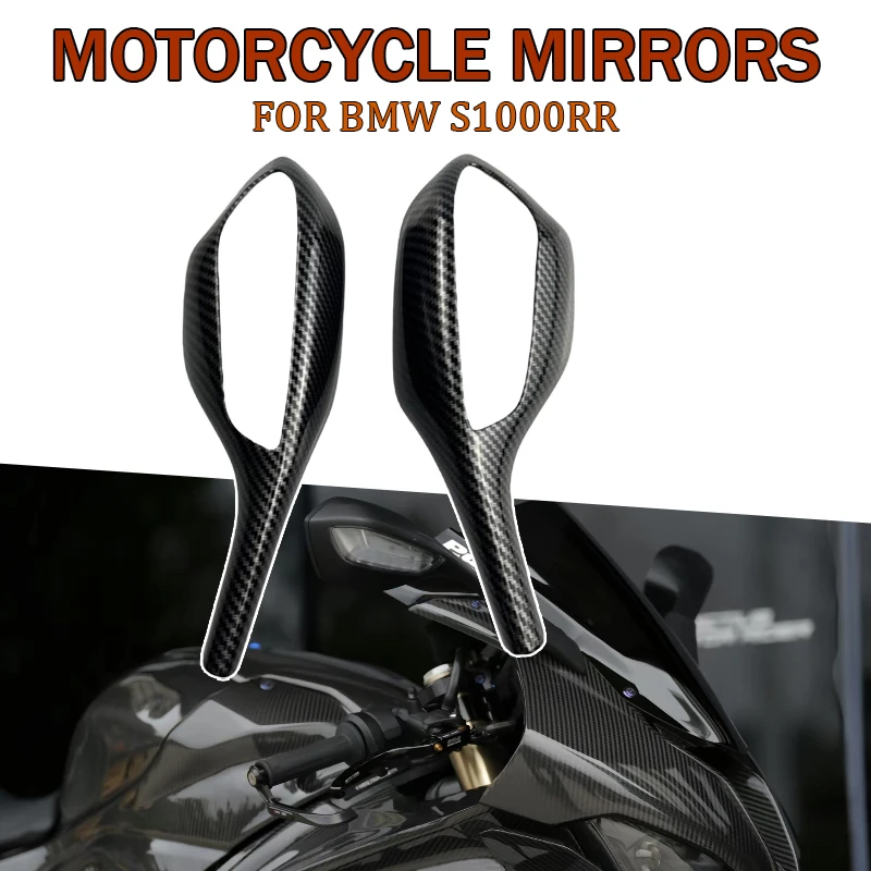 

For BMW S1000RR Case S1000R Mirror Protection Cover Kit Carbon Fiber Color S 1000 RR S 1000 R Shell Mirror Housing 2019 -2023