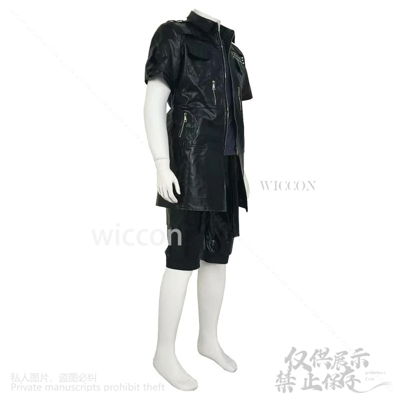 أزياء Nokutisu Rushisu Cheramu أنيمي لعبة FF التأثيرية أزياء الخيال القوطي الشرير Y2K Jirai Kei برشام القمم والسراويل الباروكات حسب الطلب