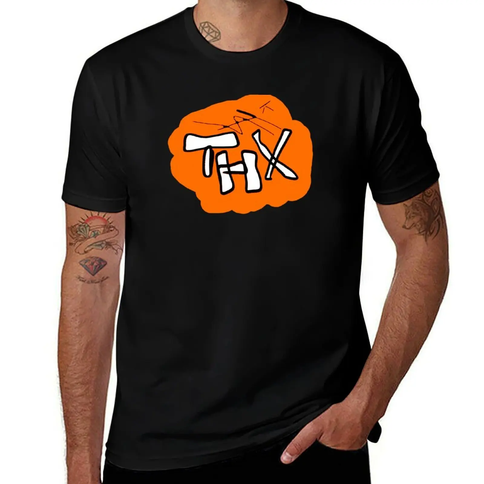 

ISTAY IN SHIRTS - THX ORANGE T-Shirt Stain Resistant Casual Tee