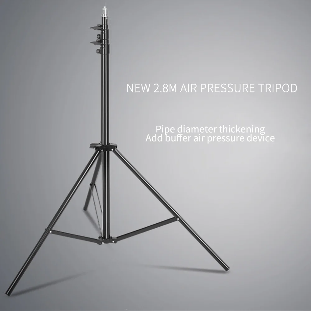 SH Black Tripod 2.8M  Aluminum Alloy Foldable Light Stand Photography Fill Spot Light Softbox Photo Studio Load 5KG