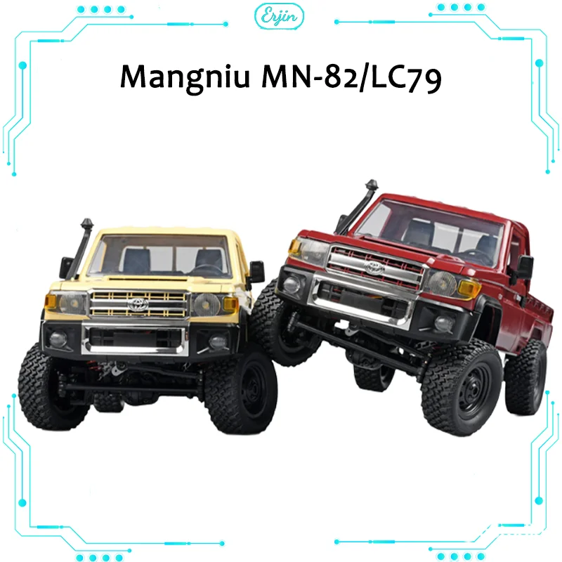 Mangniu Model Mn-82/lc79 Pickup Remote Control Climbing Car 1:12 Off Road Outdoor 4wd Boy Simulation Toy Gift