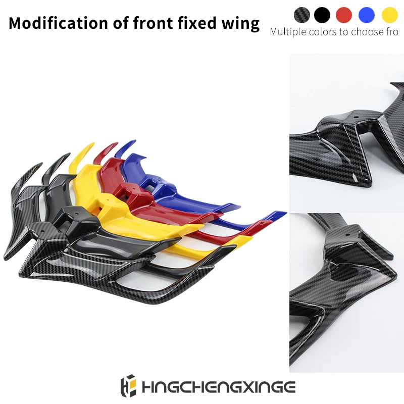 Motorcycle New Front Fairing Winglet Wing CovelTrim Moto Accessories For YAMAHA R15 V3 2017 2018 2019 20202021Shark Fin Beak