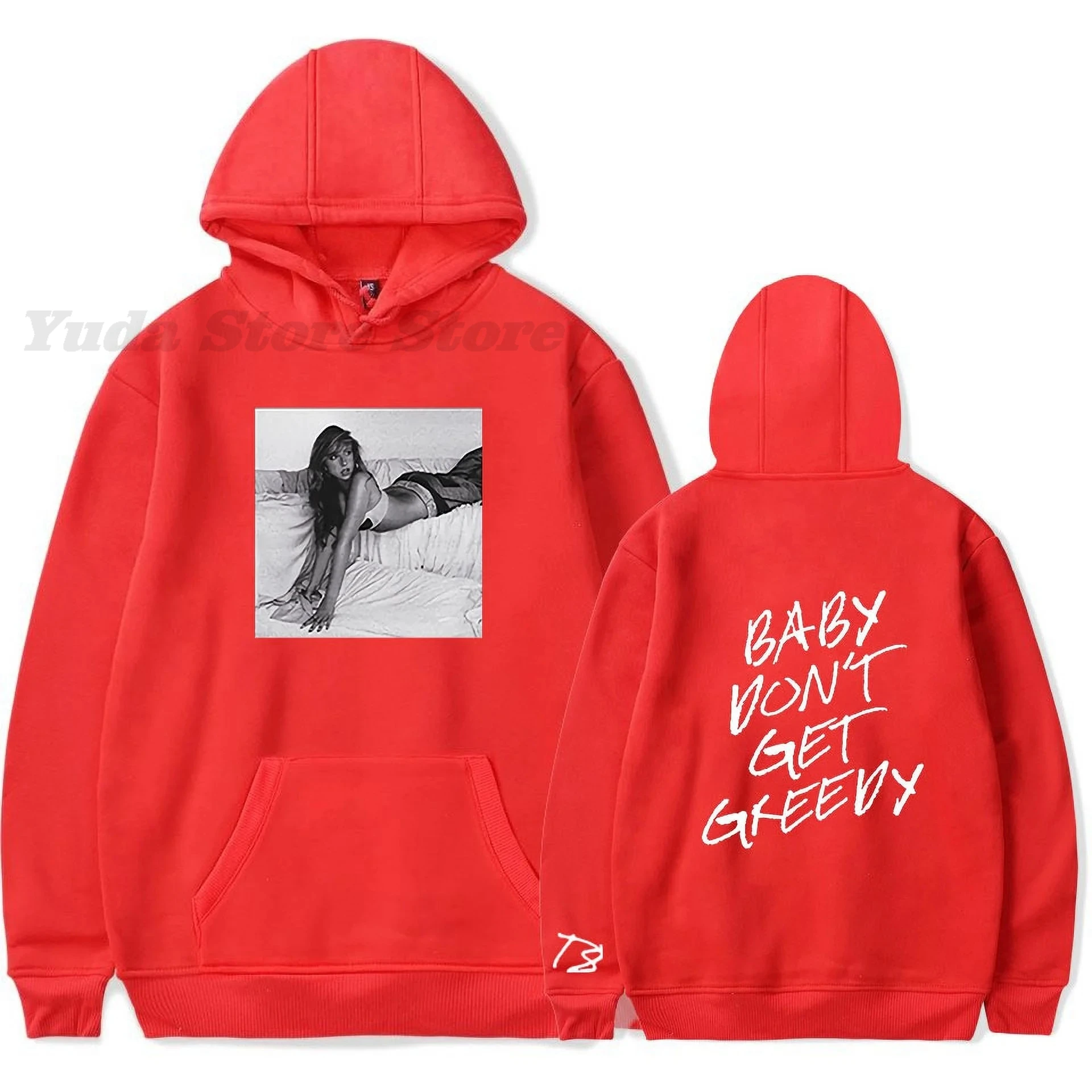 Tate Mcrae Merch ใหม่อัลบั้ม Greedy Merch Hoodie Sweatshirt โลโก้ใหม่ผู้หญิง/ผู้ชาย Pullovers Hooded Longsleeve