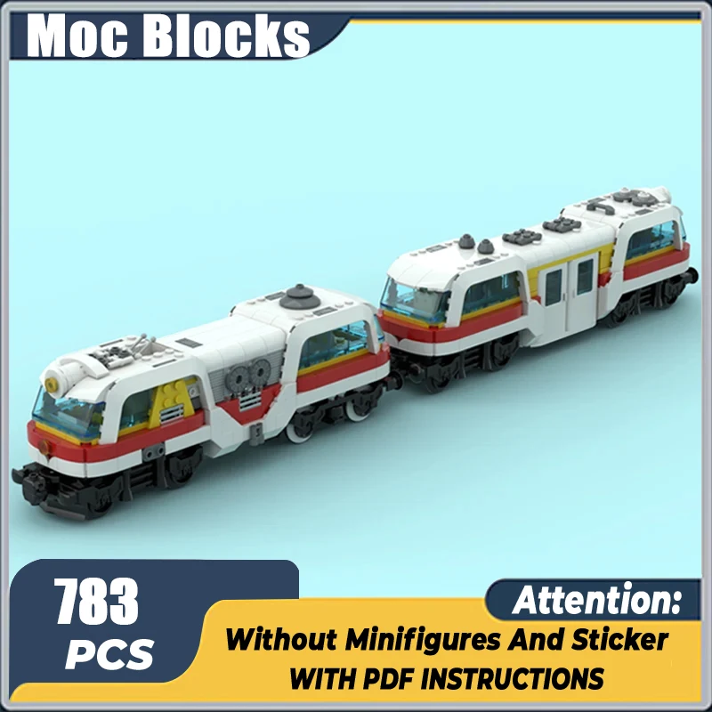 City Vehicle Model Moc Building Bricks Future Passenger Train Technology Modular Blocks Gifts Christmas Toys DIY Sets Assembly