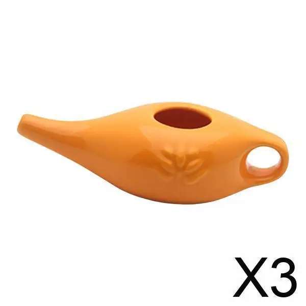 

Nose Cleaning Pot Ceramic Nasal Wash Health Device Comfortable Handle for Home Portable Sinus Rinsing