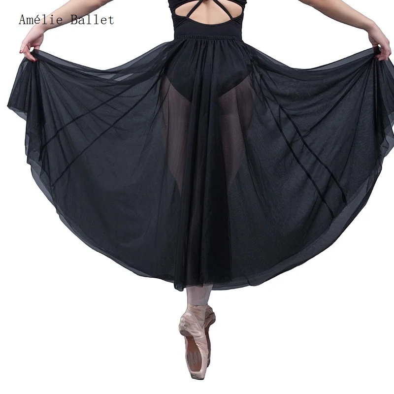 17097 Gonna per pratica di danza classica 2 strati Tull morbidi per prova di adulti e bambini Dancewear Tutù romantici 4 colori opzionali