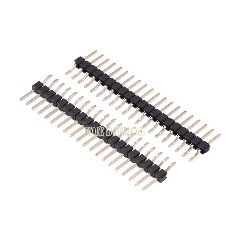 10pcs 2.54mm SMD/SMT Single Row Right Angle Header 1x2/3/4/5/6/8/10/12/40 Pin PCB Surface Mount Connector