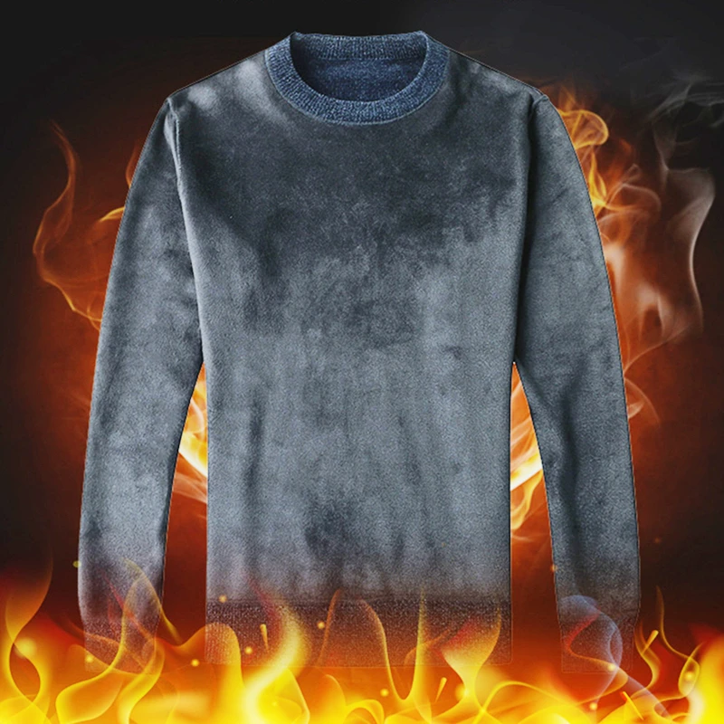 

Men Pullover Sweater Winter New Fashion Casual Loose Thick O-Neck Wool Knitted Oversize Streetwear Knitwear Pullover Men Luxury