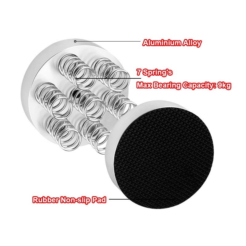 4 قطعة 44 مللي متر سبائك الألومنيوم المتكلم سبايك مشغل أقراص مضغوطة مضخم الصوت عزل حامل قدم Sprin # وسادة قاعدة للأظافر بلونين