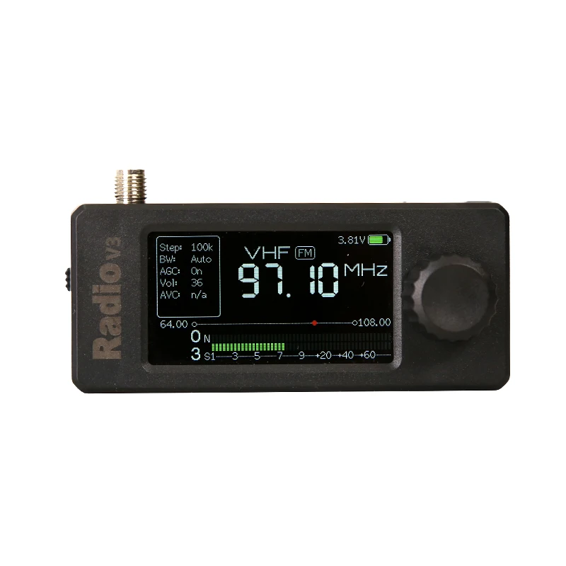 

Новый мини-радиоприемник ATS V3 SI4732, карманный радиоприемник LSB USB AM FM, многодиапазонный радиоприемник ESP32-S3, усилитель для наушников Hi-Z, корпус из ABS-пластика