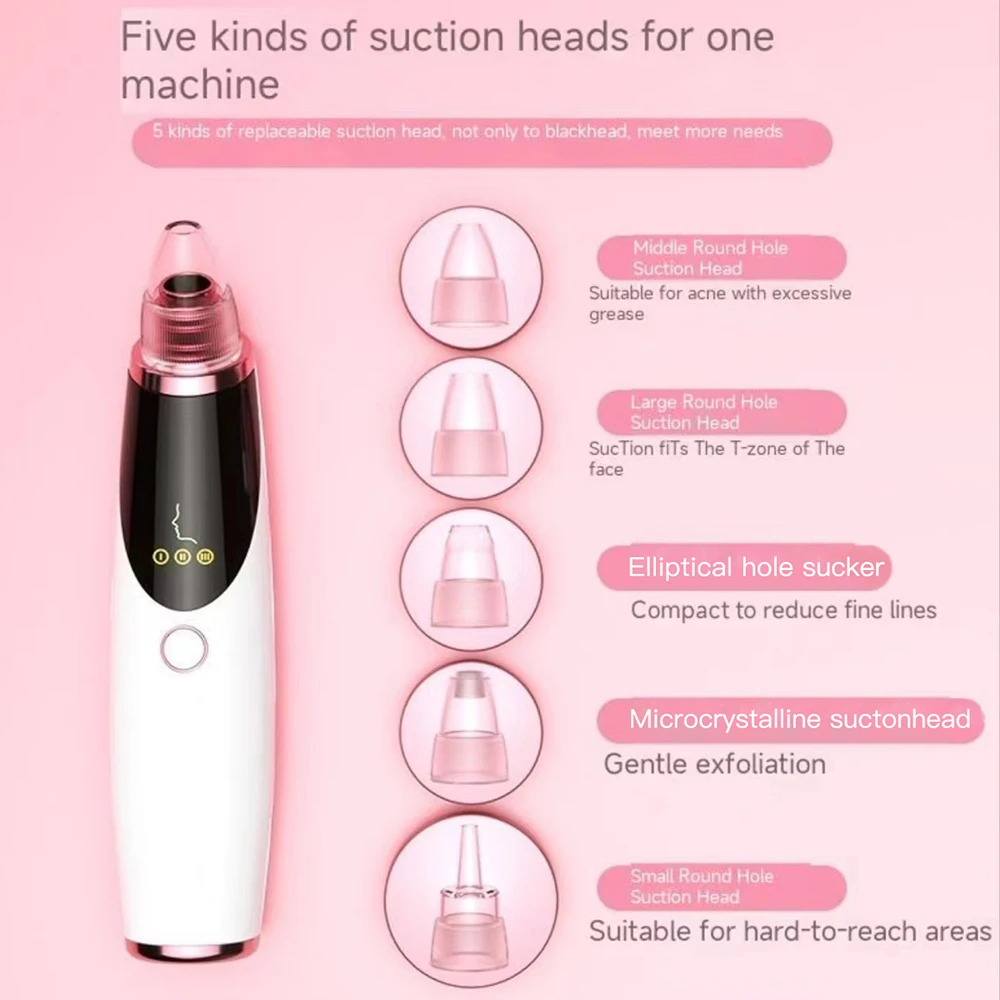 مكنسة كهربائية لإزالة الرؤوس السوداء، مكنسة كهربائية لإزالة البقع السوداء، تنظيف عميق للوجه، أدوات العناية ببشرة الوجه