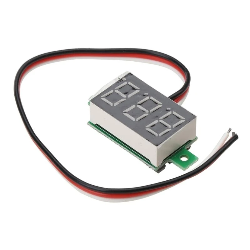

31GJ New Mini Three Line LED Small Panel Meter Display Digital Voltmeter DC0-100V