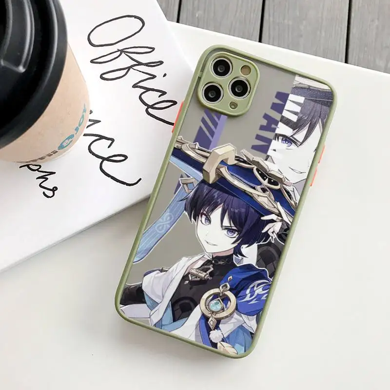 Genshin Impact Kaveh Baizhu Kirara Phone Case matte transparent For iphone 14 11 12 13 plus mini x xs xr pro max cover