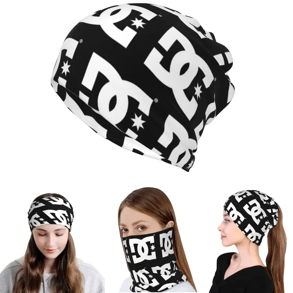 DC Shoe Co Bandana Neck Cover Magic Scarf Multifunction Face Mask Beanies Hat for Men Women Adult Washable