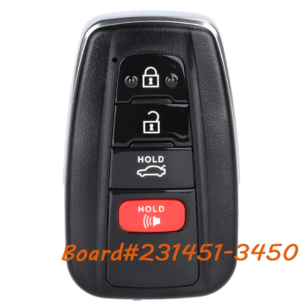 KEYECU 231451-3450 Smart Keyless Remote Key Fob for Toyota Camry 2018 2019 2020 2021 2022 2023 2024 HYQ14FLA 314.3MHz