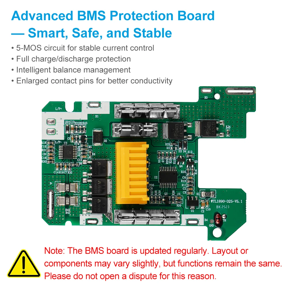 BL1890 9.0Ah Pin Dành Cho Makita 18V DIY 6.0Ah Vỏ Hộp BMS PCB Ban Bảo Vệ Sạc Có Thể Cài Đặt 15 Pin