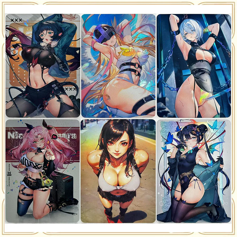 

Аниме История Богини DIY ACG Премиум Блестящая Коллекционная Карта Рождественские Подарки На День Рождения Эллен Анби Демара Тифа Локхарт Андреемон