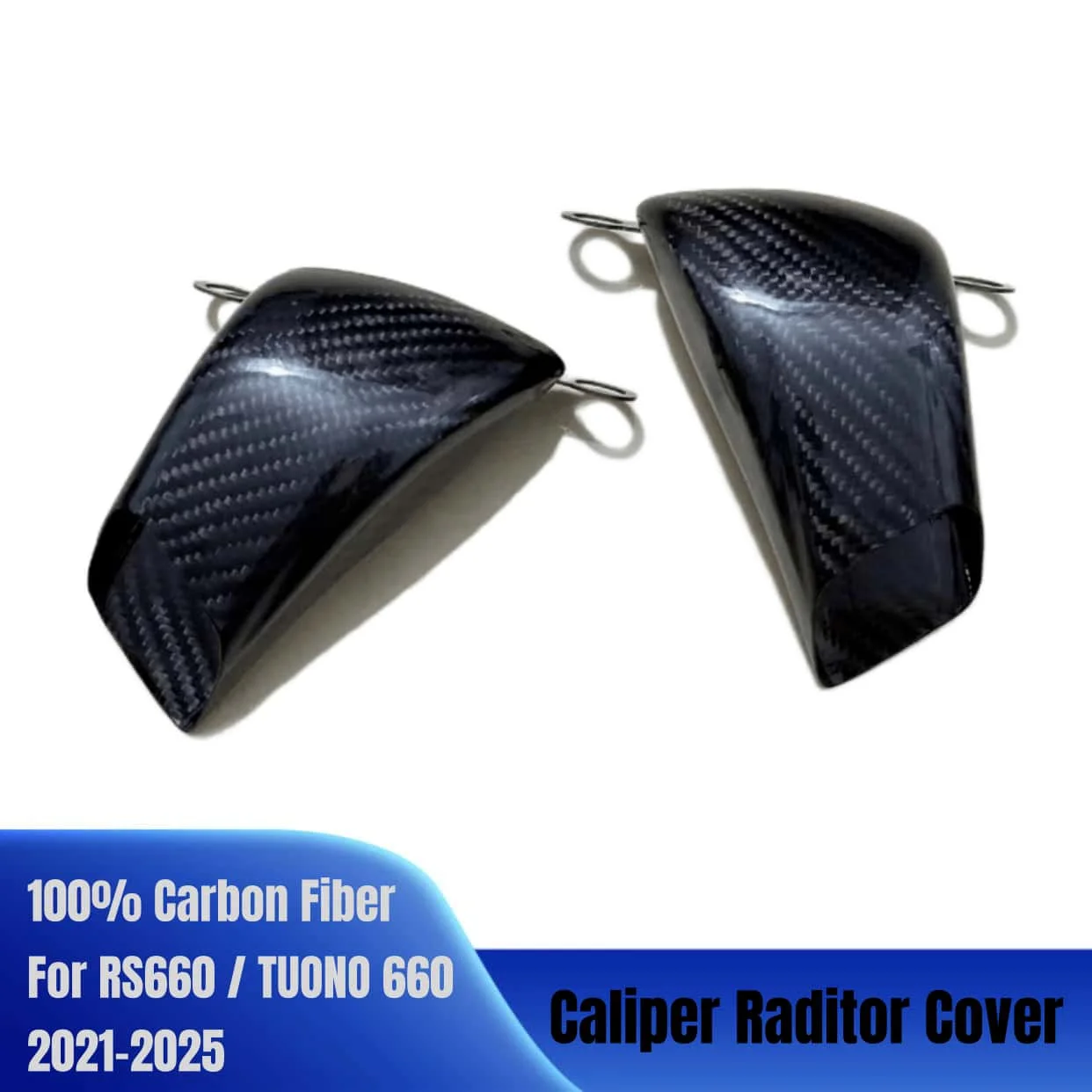 

For APRILIA RS660 / TUONO 660 2021-2024 2025 100% Carbon Fiber RS660 Motorcycle Front Brake Air Duct Caliper Radiator Cover