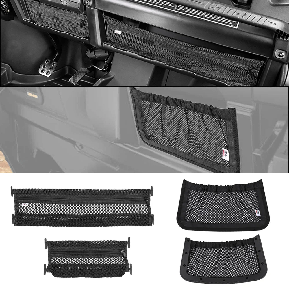 

Для Can-Am Defender HD5 HD7 HD8 HD10 Defender MAX 715003129 715003019 Корзина для хранения и сетки на приборной панели передней и задней панели UTV