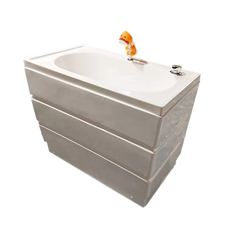 Acrylic children's bathtub baby independent mother and baby teaching table BB swimming pool bath bucket baby ground bath basin