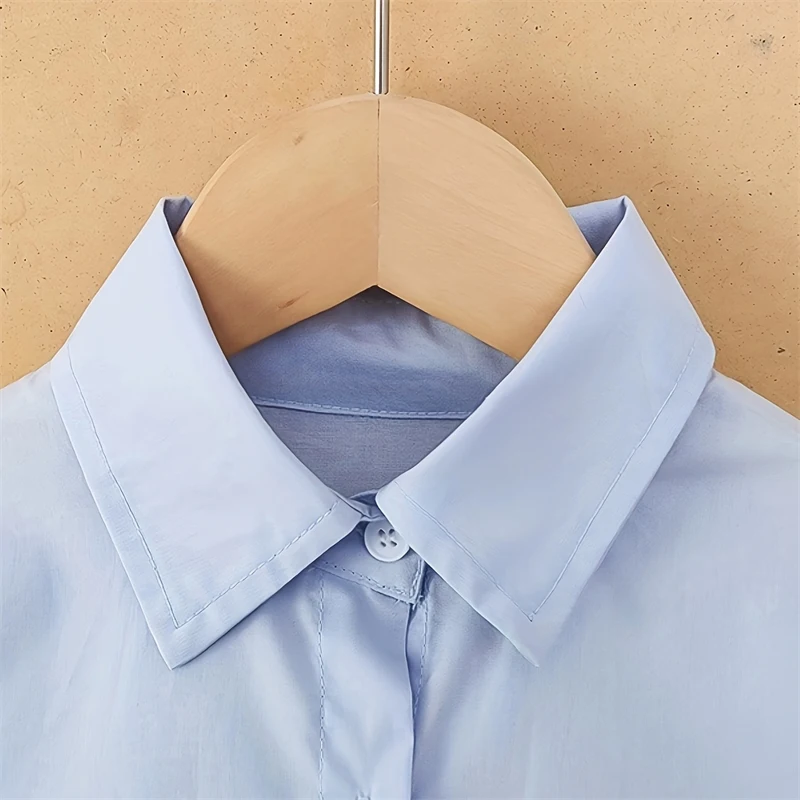 1-6 Jahre alt Modische Kinder Hemdkleid Baby Mädchen Einfache Kleidung Einfarbig Kind Weiche Kleider Neugeborene Kleinkinder Kostüm – Detail 3