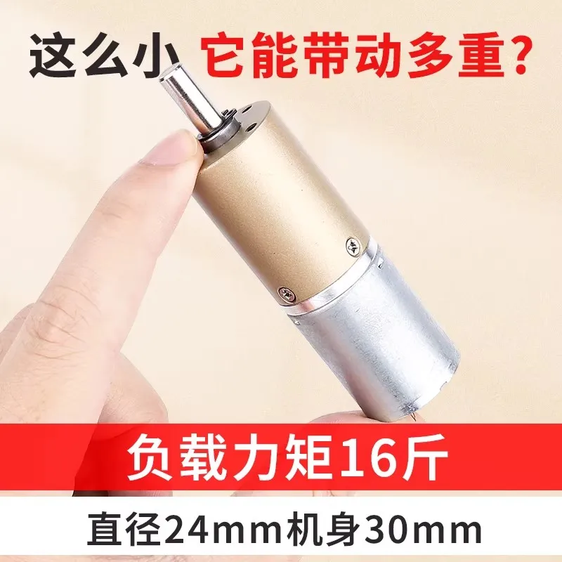 24-370 Micro DC Reduction Motor 12V 24V Planetary Gearbox Adjustable Speed Positive and Reverse Small Motor