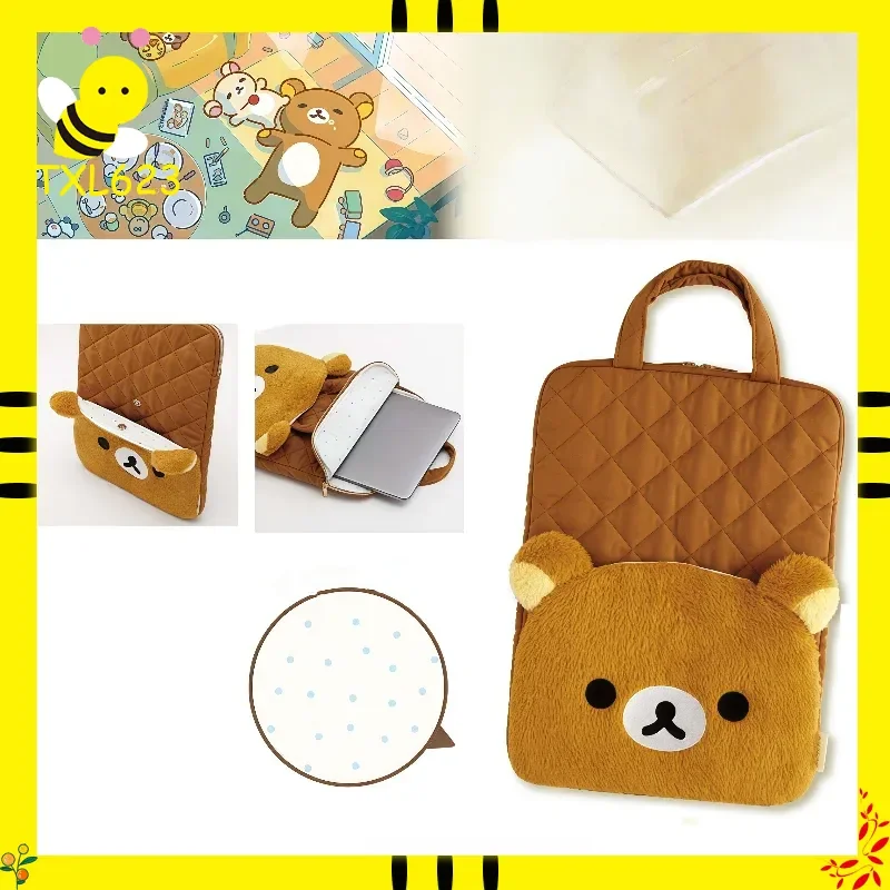 

Rilakkuma Cute Cartoon Laptop Sleeve Shockproof Protective Notebook Case for 13 14 15 Inch Laptop