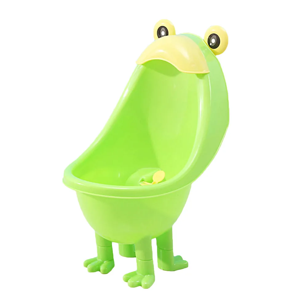 

Potty Suction Cup Urinal Children Baby Boy Cartoon Groove Green Training Toilet Kids Potty Large Cups Smooth Clean