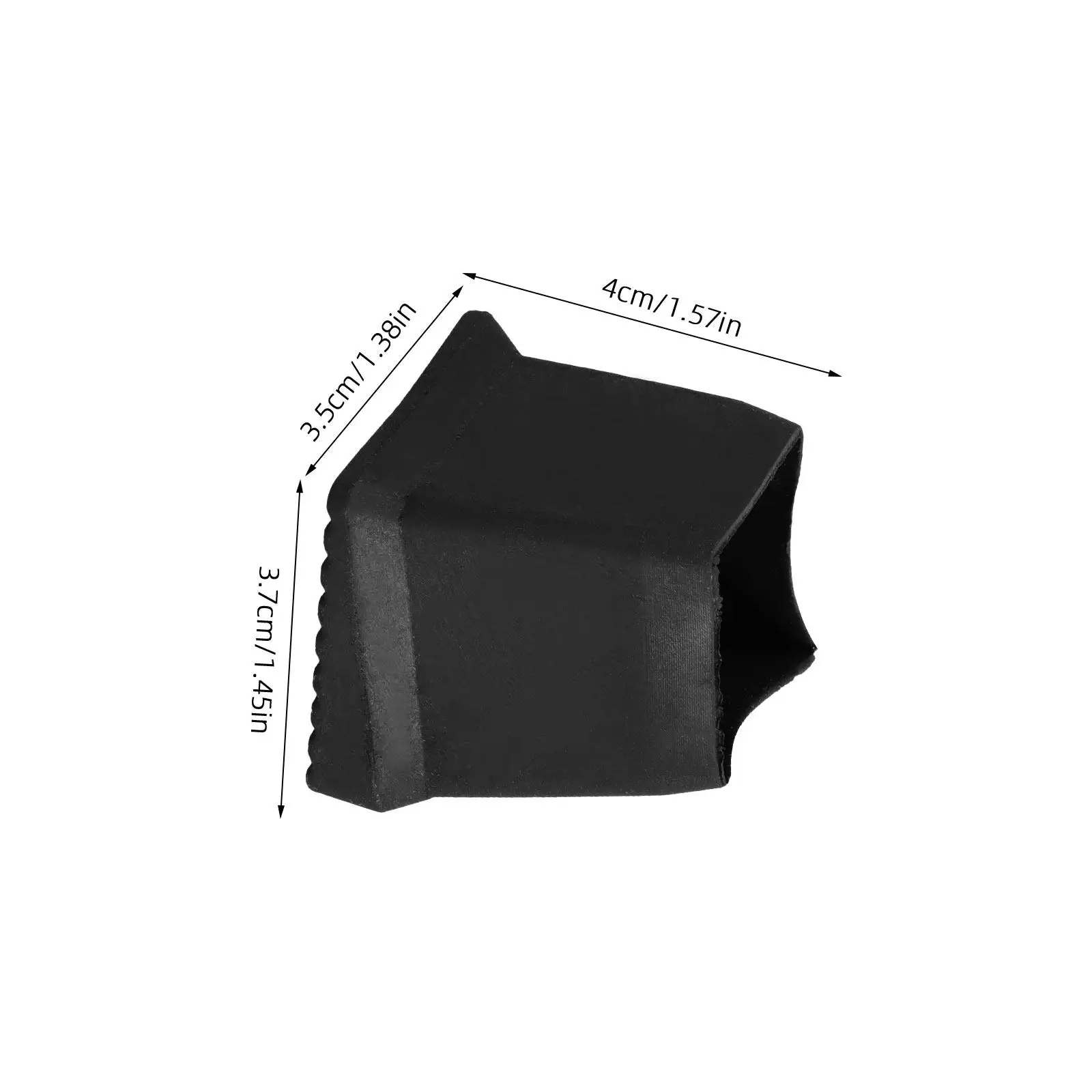 4Pcs Ladder Foot Pads Anti Skid Rubber Boot Covers Protective Ladder Feet Stabilizers Heavy Duty Replacement for Folding