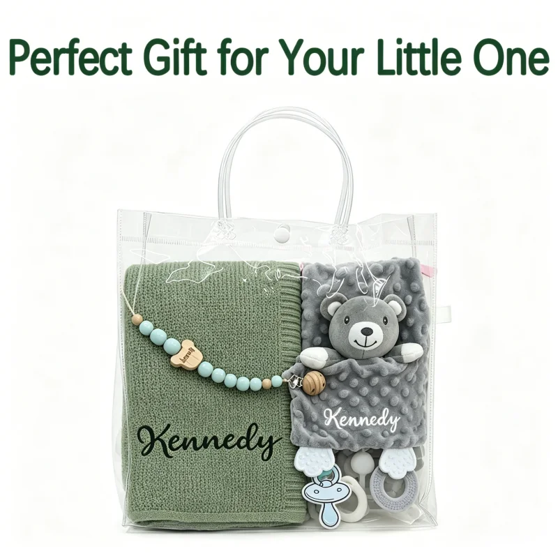 Conjunto de Presente Personali - Baby Swaddle Blanket avaliação e preço